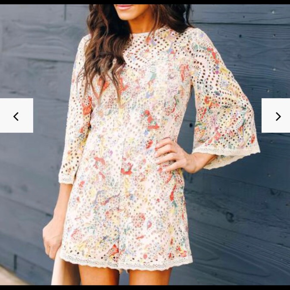 Eyelet Romper